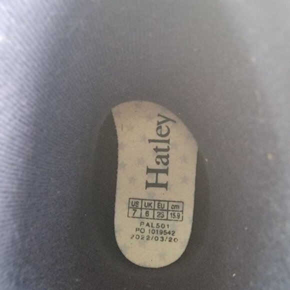 NWT Hatley Kids Classic Matte Rain Boots Green Size 7 - Picture 9 of 10